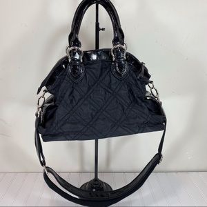 Vida black quilted crossbody purse